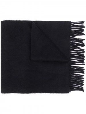 Кашемировый шарф с полосками 4-Bar Thom Browne. Цвет: синий