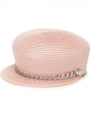 Шляпа Sabrina с цепочкой Eugenia Kim. Цвет: розовый