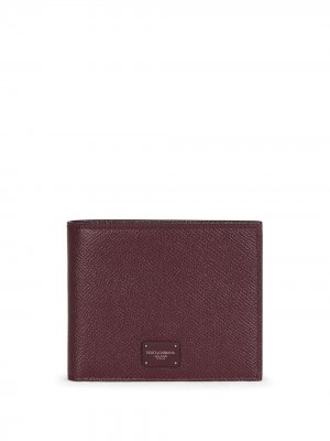 Бумажник с логотипом Dolce & Gabbana. Цвет: красный