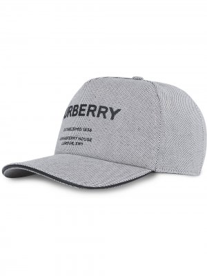 Шестипанельная кепка с логотипом Burberry. Цвет: черный