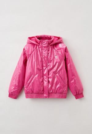 Куртка утепленная Guess. Цвет: фуксия