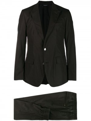 Поплиновый костюм-двойка Dolce & Gabbana. Цвет: черный