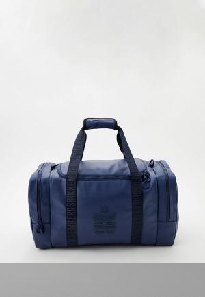 Сумка дорожная Bikkembergs. Цвет: синий