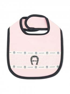 Нагрудник с логотипом Aigner Kids. Цвет: розовый