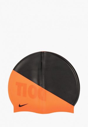 Шапочка для плавания Nike. Цвет: оранжевый