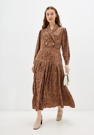Платье Francesca Peretti. Цвет: коричневый