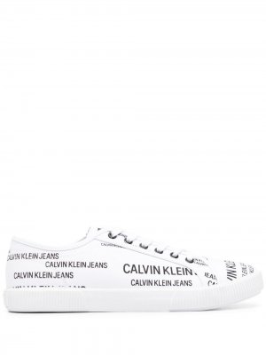 Кеды с логотипом Calvin Klein. Цвет: белый
