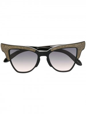 Солнцезащитные очки в оправе кошачий глаз Dsquared2 Eyewear. Цвет: черный