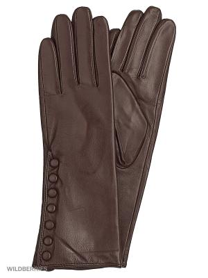 Перчатки женские Marco Bonne`. Цвет: темно-коричневый
