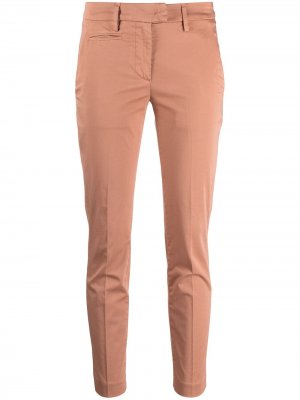 Узкие брюки чинос Perfect с завышенной талией Dondup. Цвет: нейтральные цвета