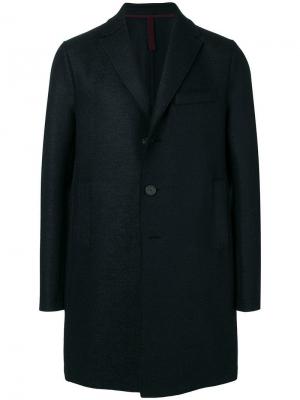 Однобортное пальто на пуговице Harris Wharf London. Цвет: синий