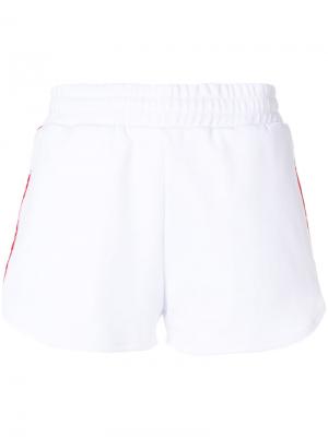 Спортивные шорты с полосками по бокам MSGM. Цвет: белый