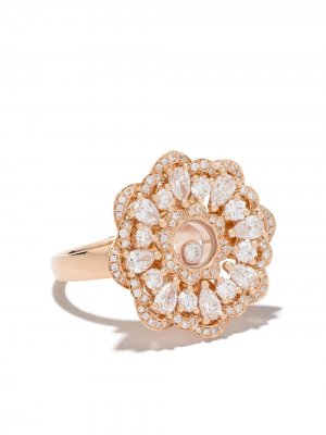 Кольцо Happy Precious из розового золота с бриллиантами Chopard. Цвет: розовый