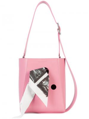 Сумка-мешок со вставкой с шарфом Calvin Klein 205W39nyc. Цвет: розовый