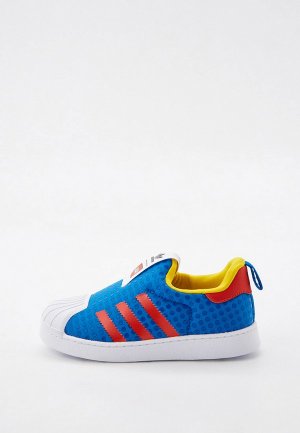Слипоны adidas Originals. Цвет: синий