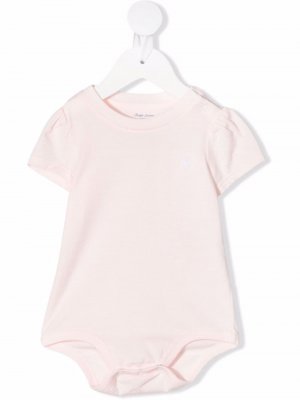 Комбинезон для новорожденного с логотипом Pony Ralph Lauren Kids. Цвет: розовый