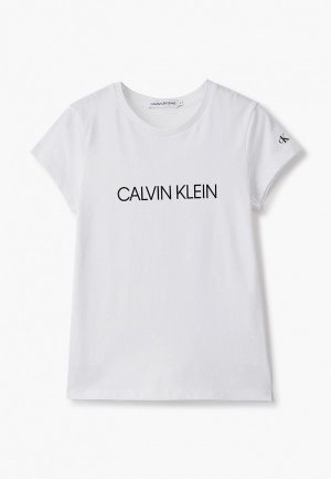 Футболка Calvin Klein Jeans. Цвет: белый