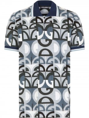Рубашка поло с логотипом DG Dolce & Gabbana. Цвет: hc1sz dg fdo.azzurro