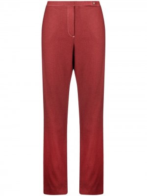 Расклешенные брюки 2005-го года с завышенной талией Chanel Pre-Owned. Цвет: красный