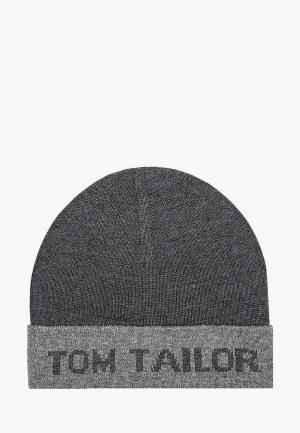 Шапка Tom Tailor. Цвет: серый