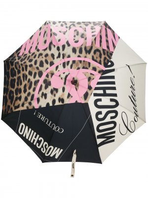 Зонт со вставками Moschino. Цвет: нейтральные цвета