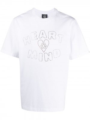 Декорированная футболка Heart Mind Billionaire Boys Club. Цвет: белый