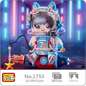 1753 космические приключения кот астронавт мальчик ракета звезда космонавт кукла модель мини-блоки кирпичи строительные игрушки для детей без коробки LOZ