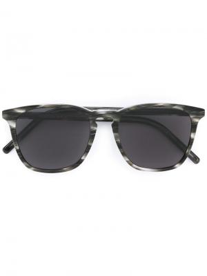 Солнцезащитные очки в квадратной оправе Tomas Maier Eyewear. Цвет: чёрный