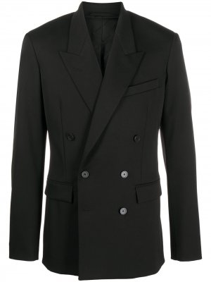 Двубортный пиджак Balenciaga. Цвет: черный