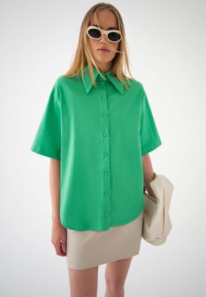 Рубашка Top. Цвет: зеленый