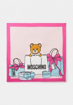 Платок Moschino. Цвет: розовый