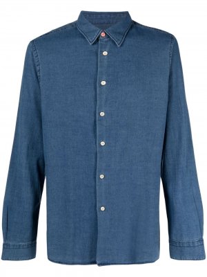 Джинсовая рубашка с длинными рукавами PS Paul Smith. Цвет: синий