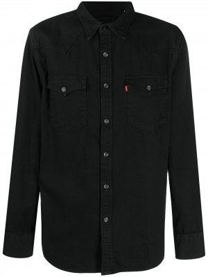 Levis джинсовая рубашка с карманами Levi's. Цвет: черный