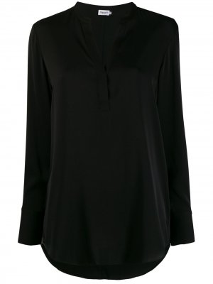 Блузка оверсайз с длинными рукавами Filippa K. Цвет: черный
