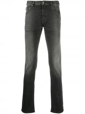 Прямые джинсы с логотипом Just Cavalli. Цвет: черный