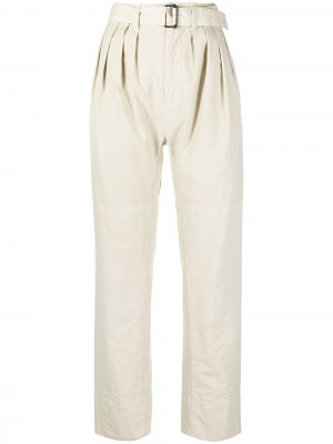 Непромокаемые брюки со складками Lemaire. Цвет: нейтральные цвета