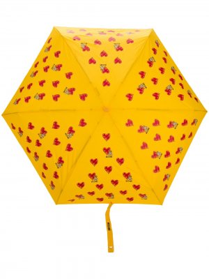 Зонт с принтом Moschino. Цвет: желтый