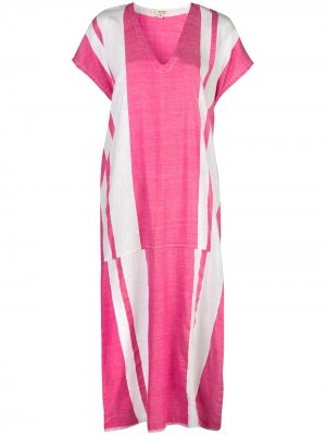 Платье-кафтан Zoya в полоску lemlem. Цвет: розовый