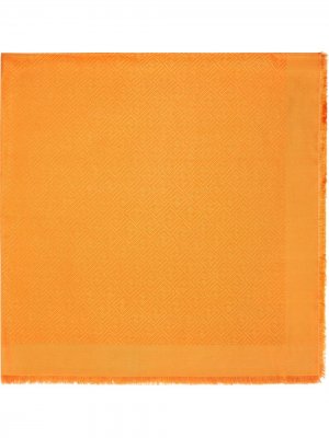 Платок с логотипом Fendi. Цвет: оранжевый