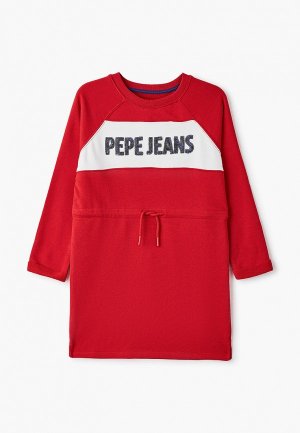 Платье Pepe Jeans. Цвет: красный