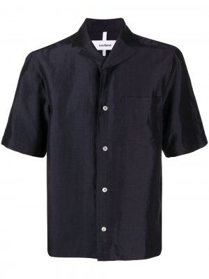Рубашка Pappy с короткими рукавами Soulland. Цвет: синий