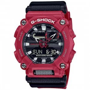 Красные мужские аналогово-цифровые часы, Red Analog-Digital Men s Watch, Casio