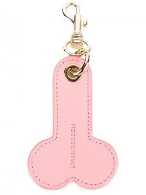 Брелок для ключей phallic J.W.Anderson. Цвет: розовый и фиолетовый