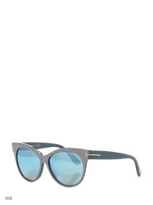 Солнцезащитные очки FT 0330 89X Tom Ford. Цвет: фиолетовый, бирюзовый