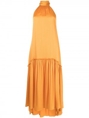 Платье Anessa с вырезом халтер Jonathan Simkhai. Цвет: оранжевый