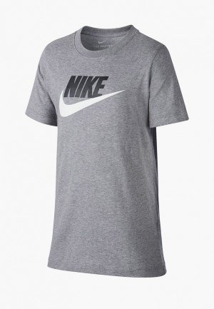 Футболка Nike. Цвет: серый