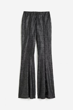 Кружевные расклешенные брюки H&M
