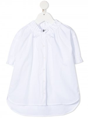 Рубашка со сборками Il Gufo. Цвет: белый