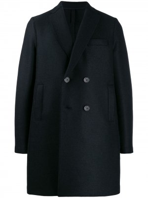 Двубортное пальто свободного кроя Harris Wharf London. Цвет: синий
