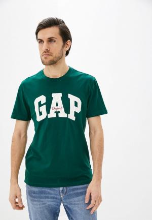 Футболка Gap. Цвет: зеленый